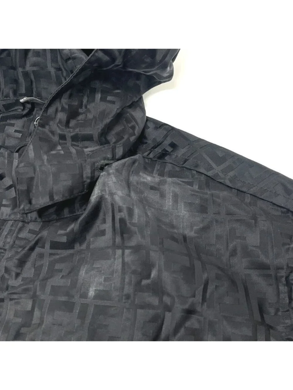 Fendi Jacket Zucchini Nylon Black